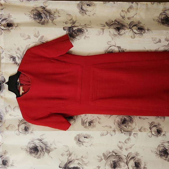 Michael Kors dress crepe size 6 in stunning red! Spring for sure - Picture 1 of 3